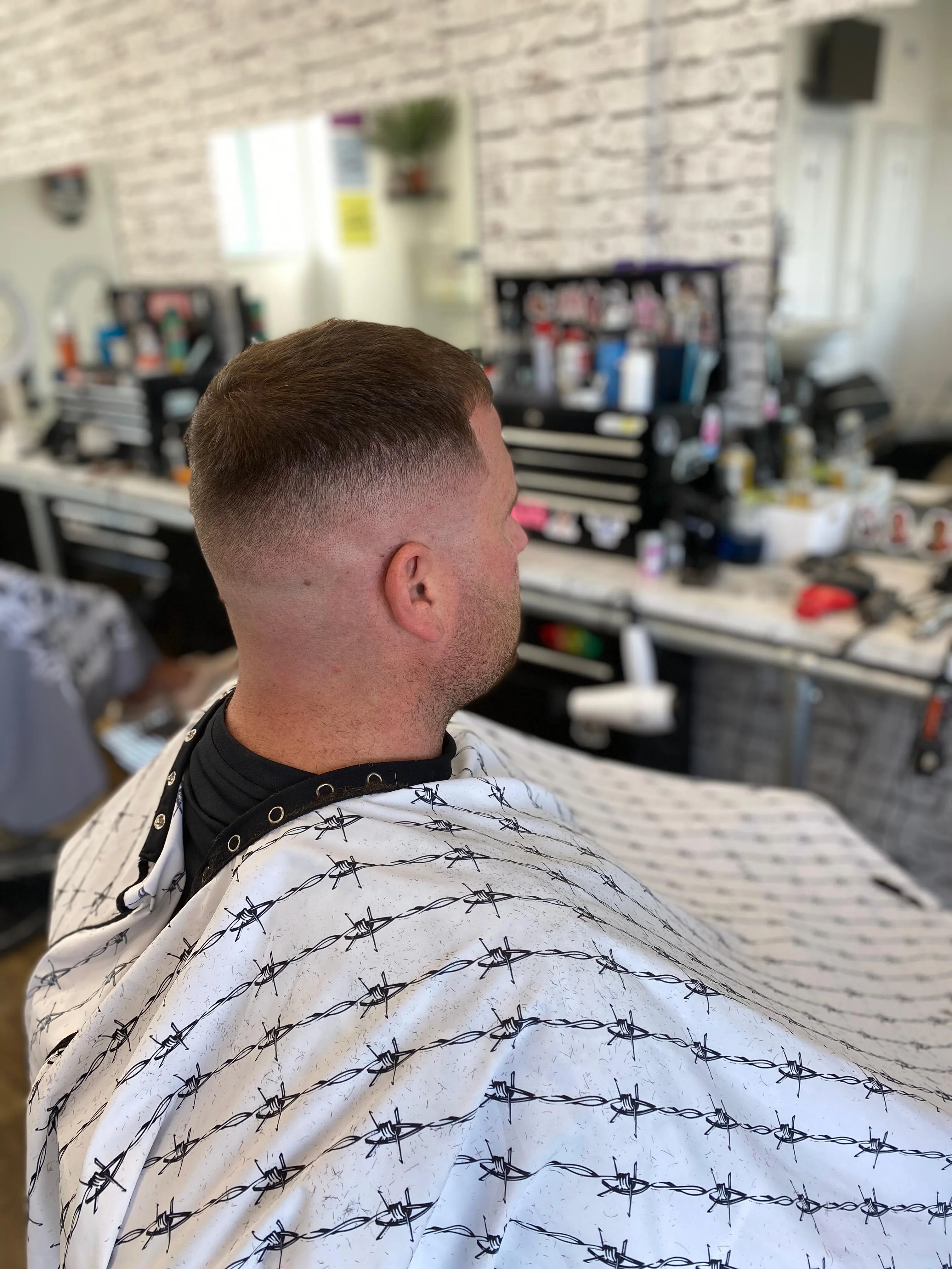 A finished skin fade at Barber Lounge